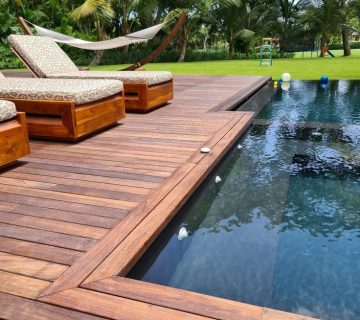 wooden decking pool dubai