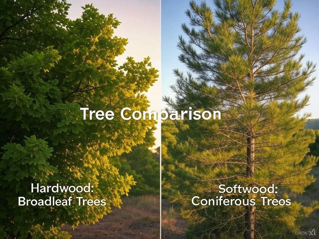 difference between hardwood and softwood